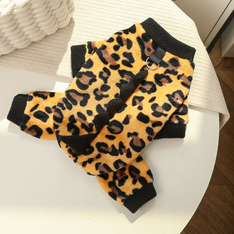 Cross-Border Pet Dog Clothes, Cat Autumn and Winter Four-Legged Cotton Coat, Cartoon Transformation Clothing, Cat Clothing, Dog Clothing Supplies by DERILUJA LLC