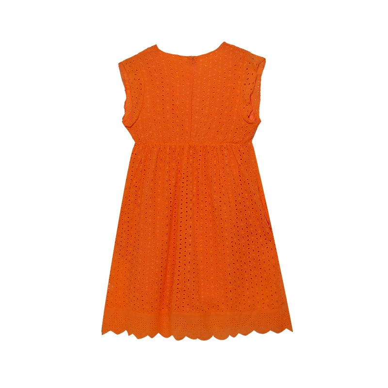 2026 Lace Jacquard Hollowed out V-neck Dress with Pocket Lining Shorts New Women's Fashion Elegant Casual Dress by DERILUJA LLC