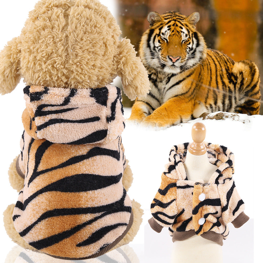 Cross-Border Pet Dog Clothes, Cat Autumn and Winter Four-Legged Cotton Coat, Cartoon Transformation Clothing, Cat Clothing, Dog Clothing Supplies by DERILUJA LLC