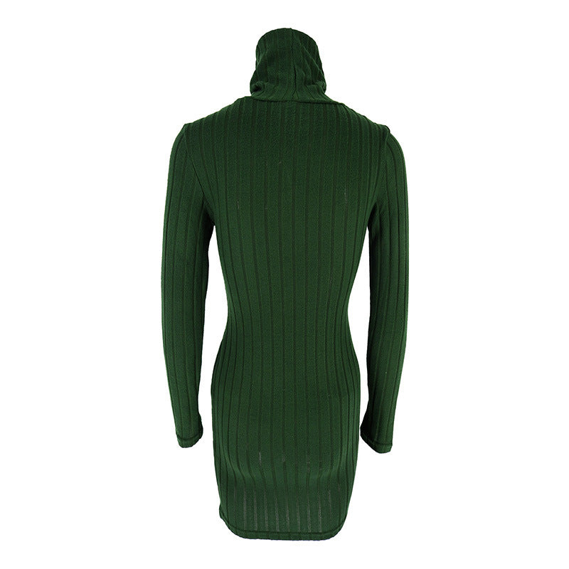 Women’s long-sleeve bodycon mini dress by DERILUJA LLC
