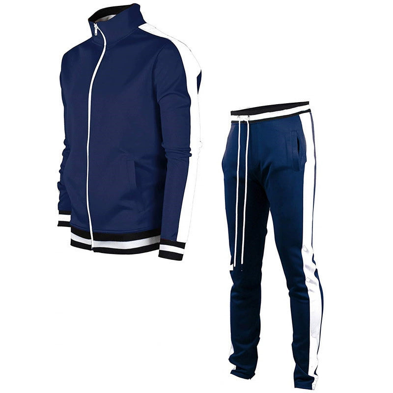 Men Sports Sportswear Suit Running Pants Sweatshirt 2 Piece