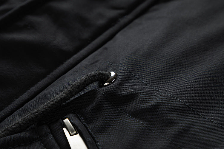 Men’s Long Washed Jacket – Casual Fall & Winter Coat