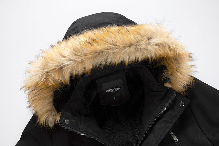 Men’s Long Washed Jacket – Casual Fall & Winter Coat
