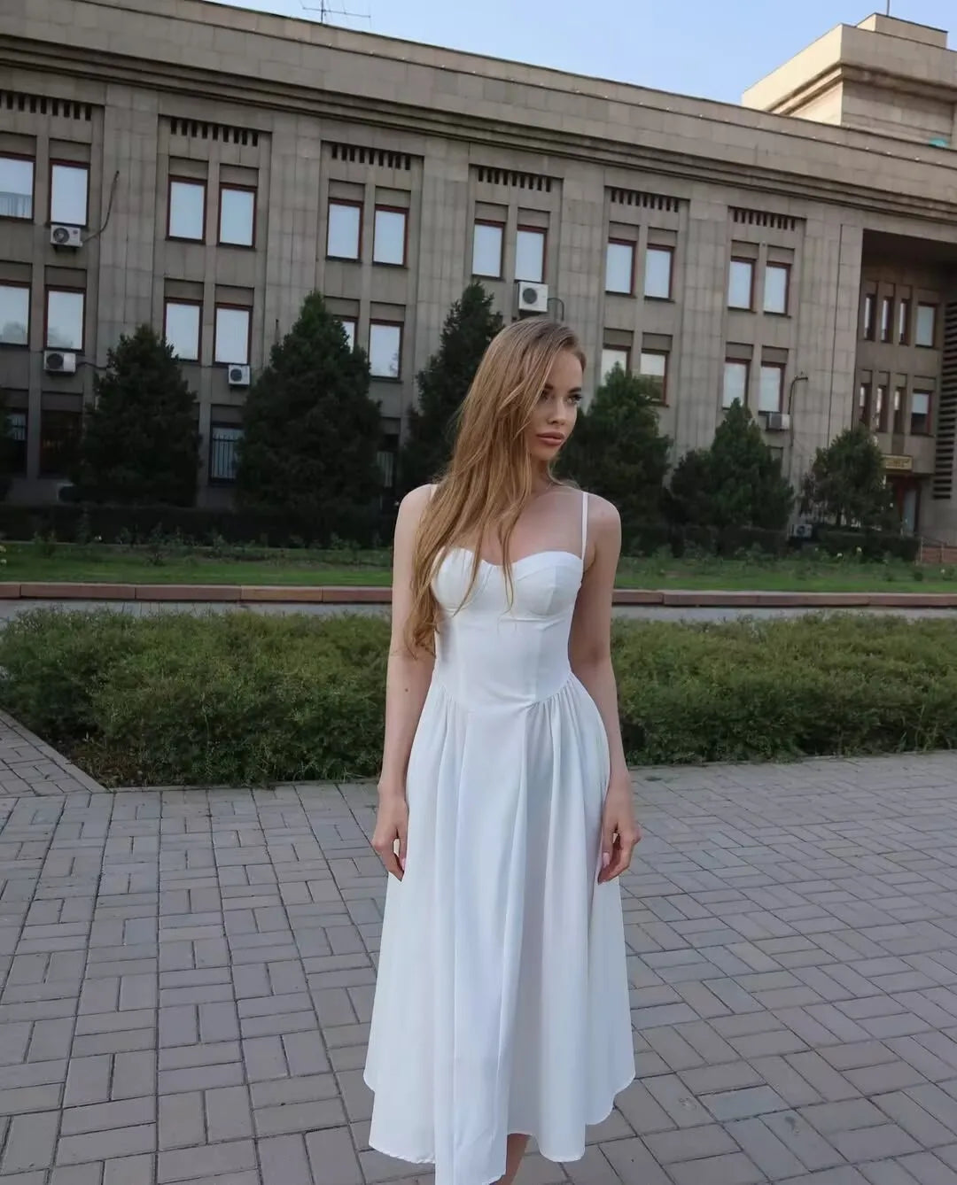 Dress Women Low Waist A-line Midi Holiday Summer Dresses Party Robe 2026 Vestido by DERILUJA LLC
