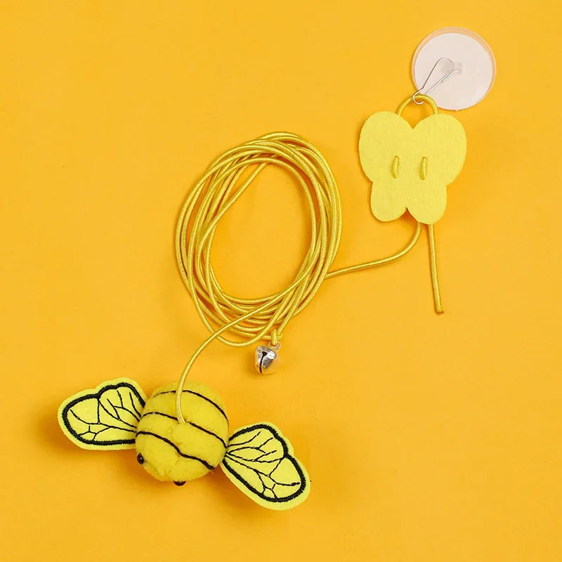 Interactive Cat Hanging Simulation Cat Toy Funny Self-hey Interactive Toy for Kitten Playing Teaser Wand Toy Cat Supplies by DERILUJA LLC