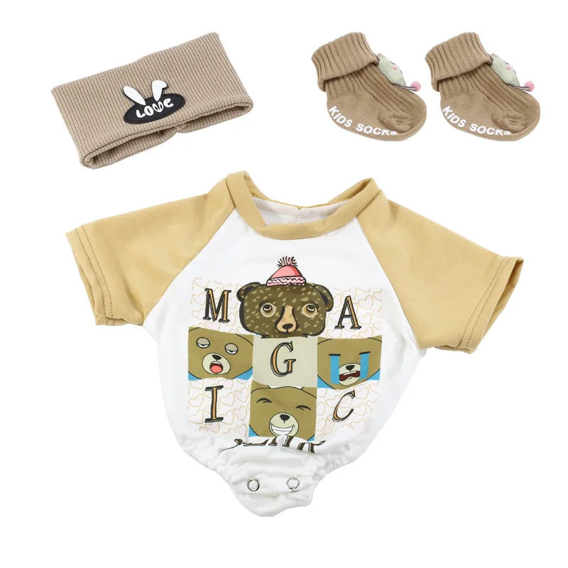 Doll Clothes Reborn Baby Dolls Clothes Dress For 55cm Reborn Doll DIY Handmade Princess Dress Dolls Accessories Kid Toy Gifts by DERILUJA LLC