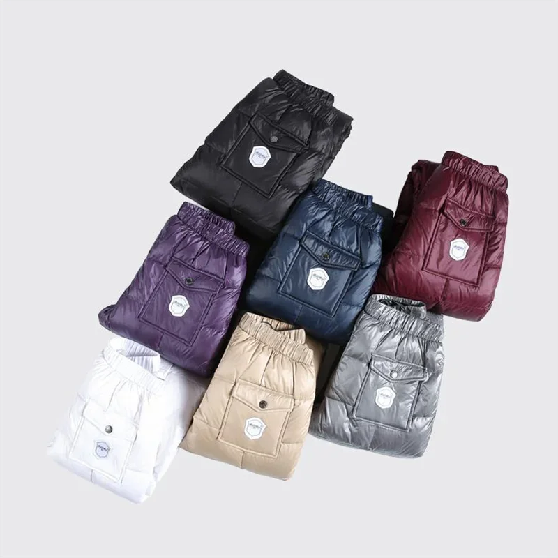 Women Casual Cotton Pantalones Oversize 4XL Warm Winter Jogger Pants Windproof Elastic High Waist Sweatpants Snow Wear Capris by DERILUJA LLC