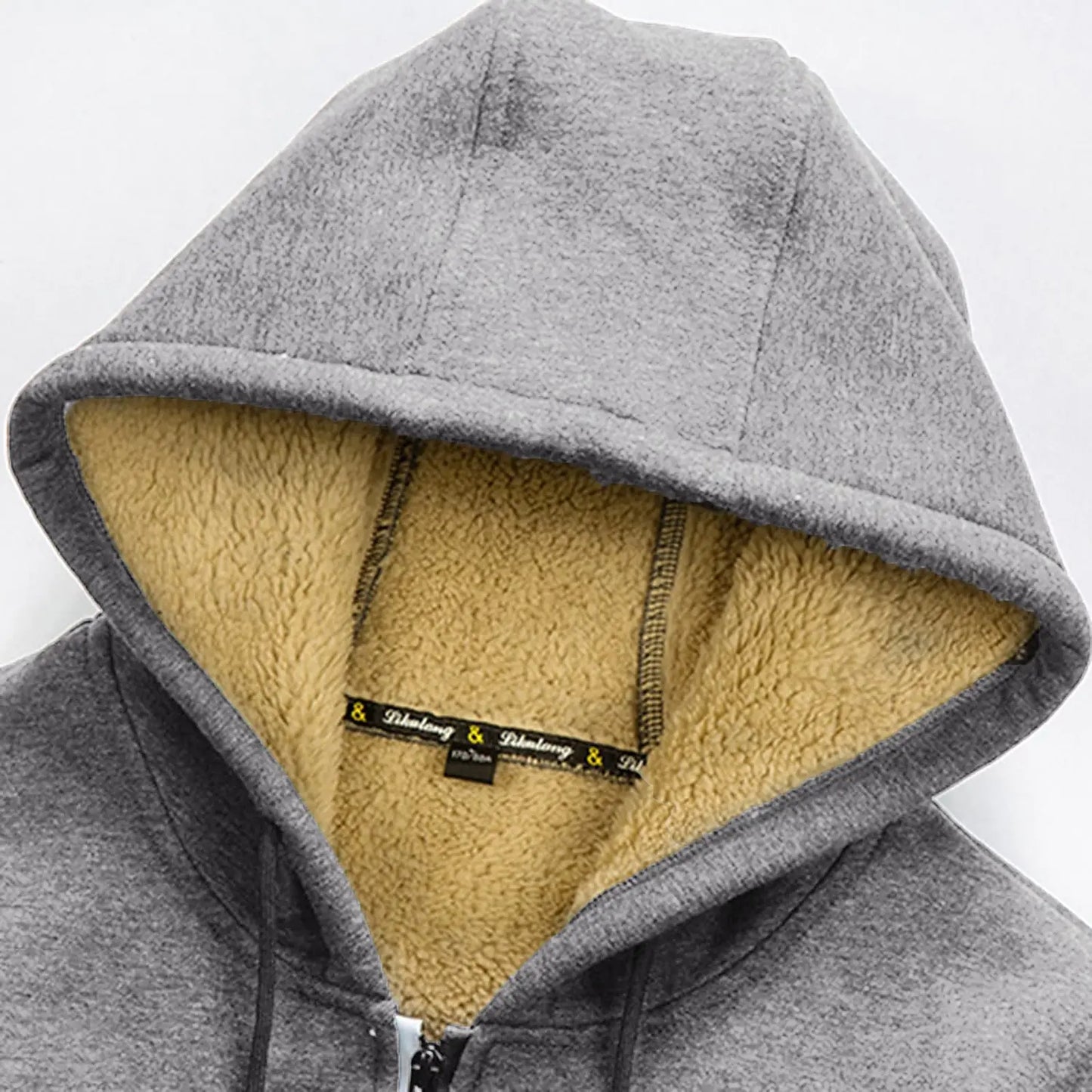 Men's Hoodie Full Zip Hoodie Fleece Jacket Plain Sports & Outdoor Daily Holiday Vintage Streetwear Casual Winter by Badon Shop LLC