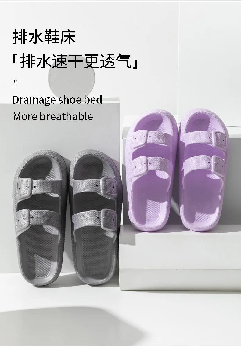 Comwarm New Women's Platform Slippers Outdoor Women's Sandals With Adjustable Buckle Summer Eva Soft Light Women Beach Slippers 2026 by DERILUJA LLC