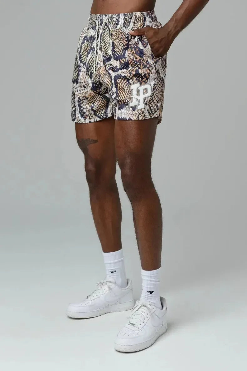 Mens Clothing IP Trend Casual Shorts Summer Fitness Sports Mesh Breathable Quick Dry Short Pants Man Beach Basketball Sweatpants by DERILUJA LLC