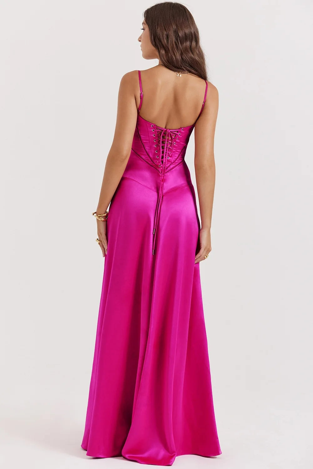Women's new sexy slip dress slim backless dress long evening dress for women by DERILUJA LLC