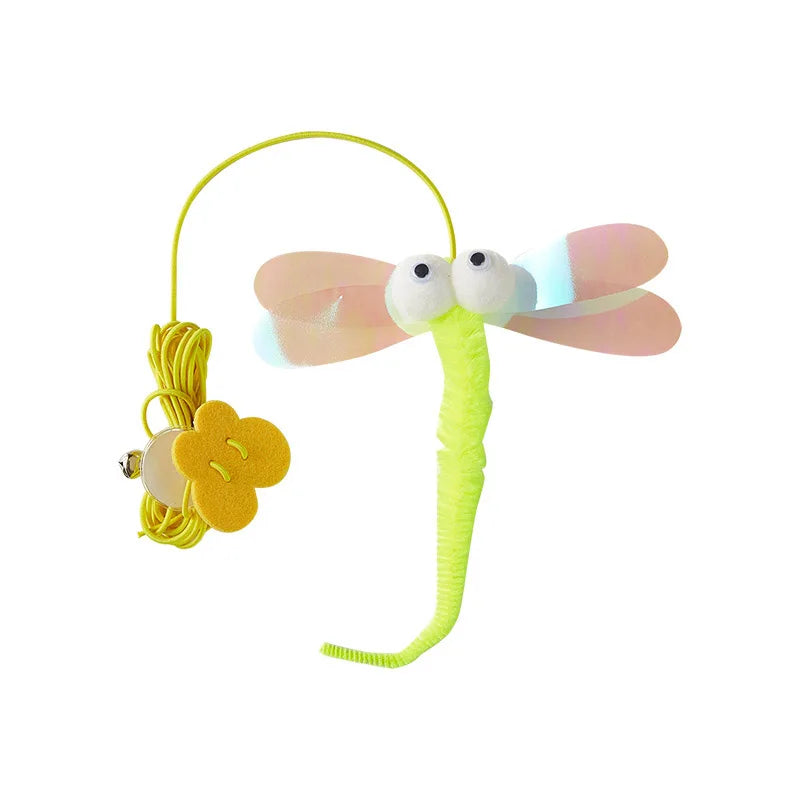 Pet Cat Toys Elasticity Retractable Hanging Door Type Interactive Toy For Kitten Mouse Catnip Scratch Rope Toy Pet Supplies by DERILUJA LLC