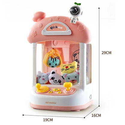 Doll Machine Coin Operated Play Game Mini Claw Catch Toy Machines Dolls Maquina dulces Children Interactive Toys Birthday Gifts greg