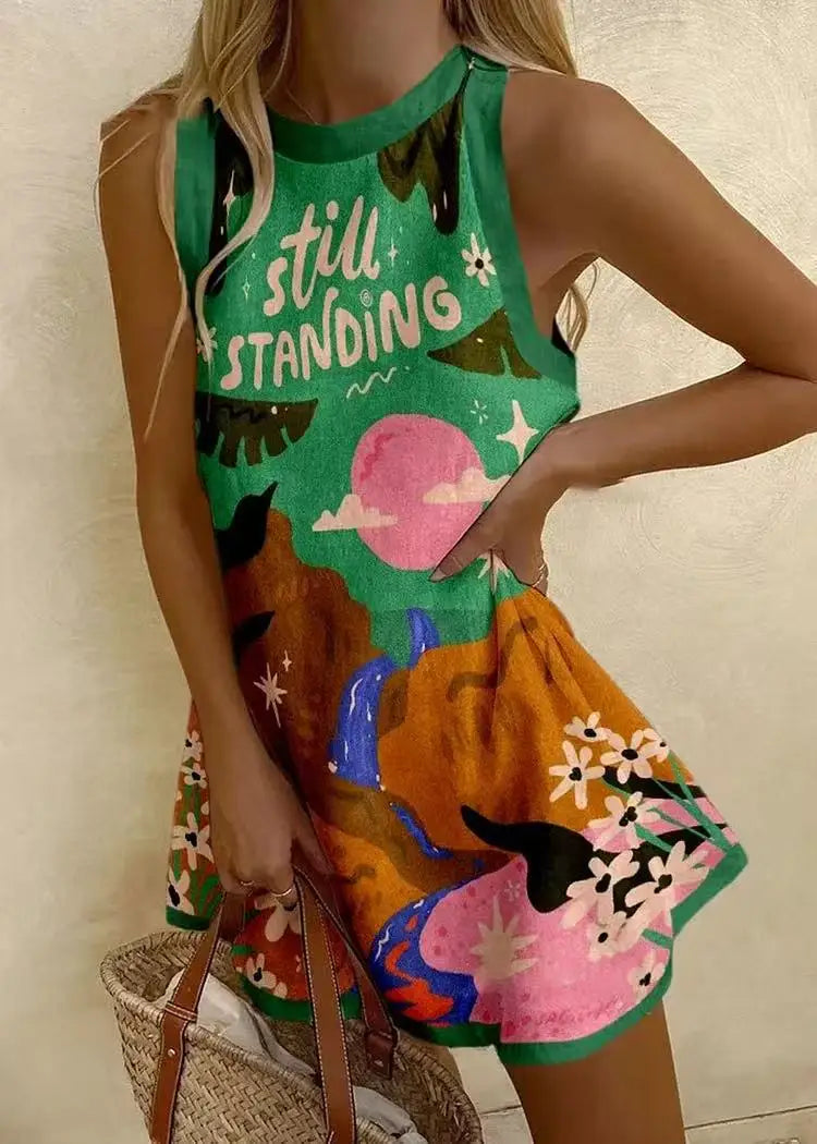 Mini Dresses Female New Holiday Solid Dress New by DERILUJA LLC