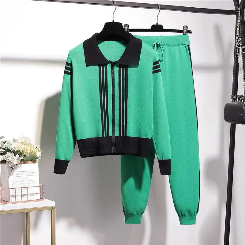 Golf set two-piece sweater golf suit women's sports autumn new tennis pants set breathableWeights women's casual fashion Y2k set T18