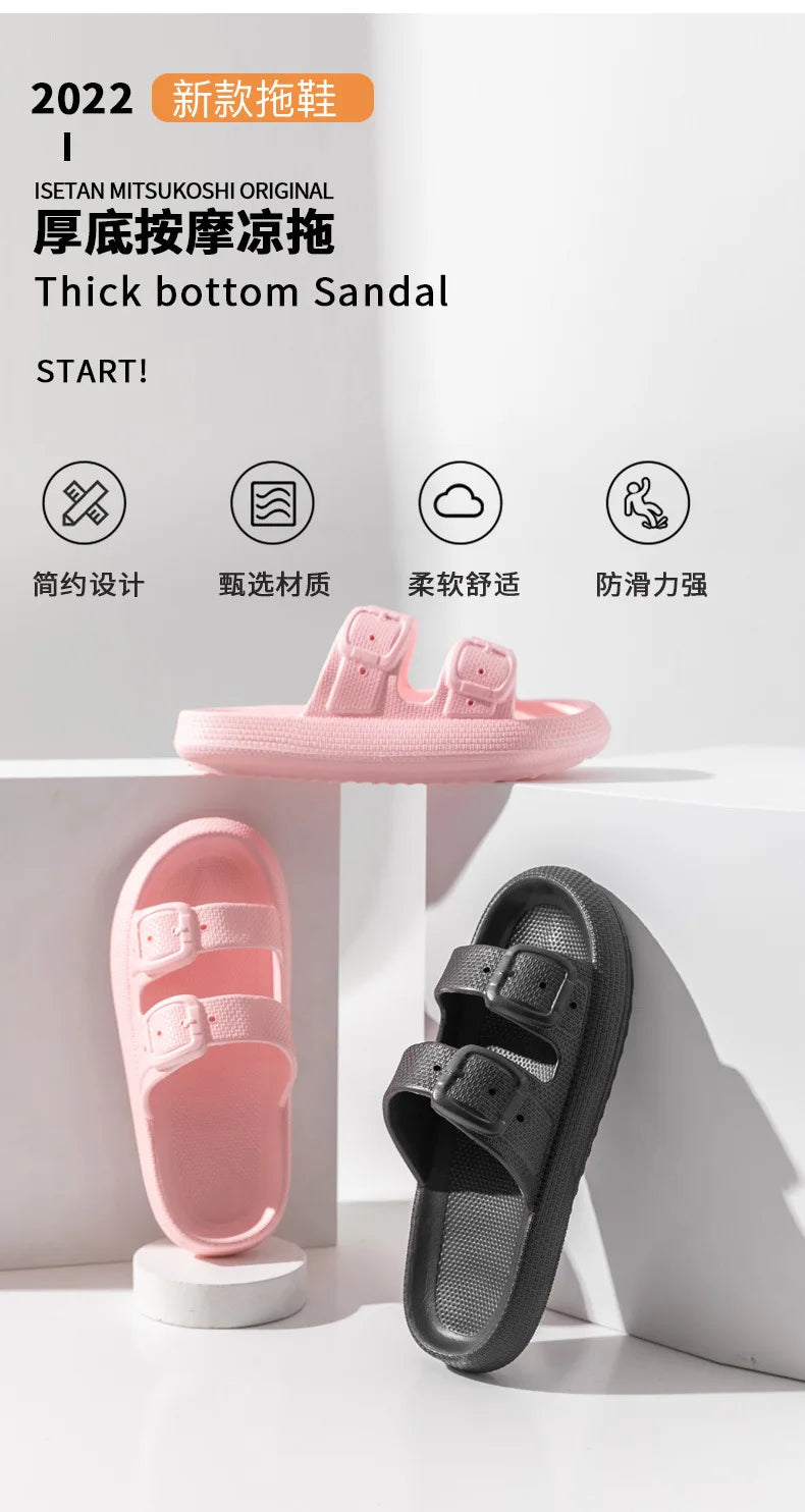 Comwarm New Women's Platform Slippers Outdoor Women's Sandals With Adjustable Buckle Summer Eva Soft Light Women Beach Slippers 2026 by DERILUJA LLC