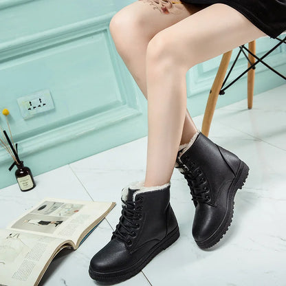Ankle Boots for Woman Snow Booties Warm Shoes Plus Size