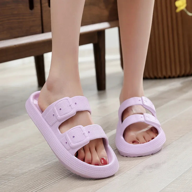 Comwarm New Women's Platform Slippers Outdoor Women's Sandals With Adjustable Buckle Summer Eva Soft Light Women Beach Slippers 2026 by DERILUJA LLC