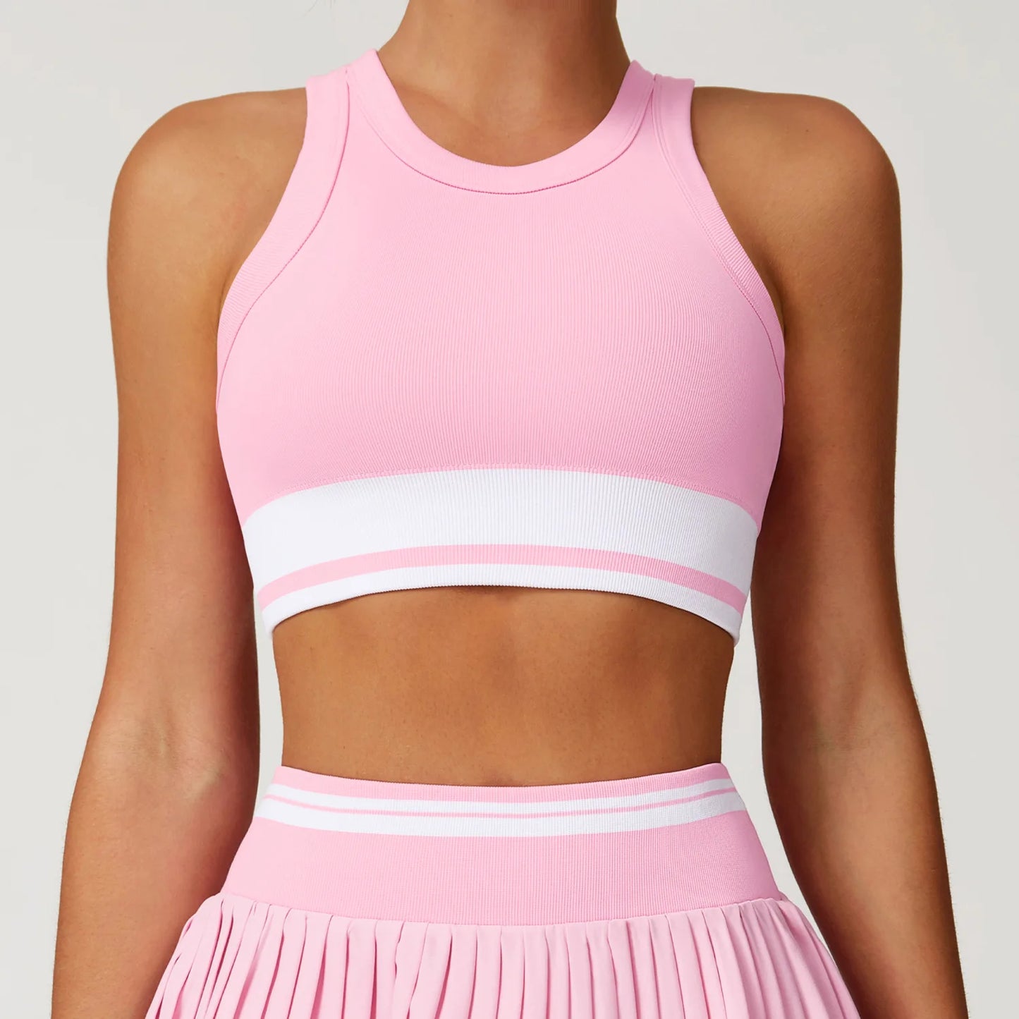 Summer Anti-Glare Tennis Skirts A-line Pleated Yoga Shorts Skirts Women High Waist Sports Fitness Skirt Gym Workout Sportswear by DERILUJA LLC
