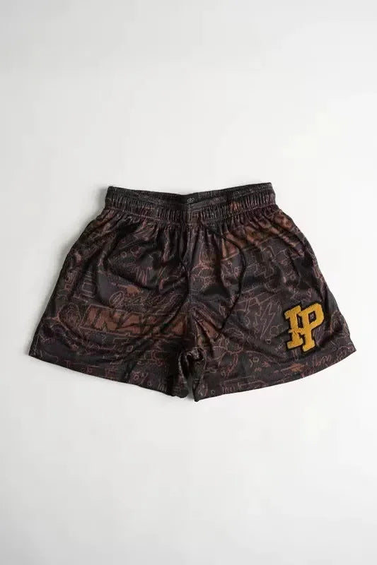 Mens Clothing IP Trend Casual Shorts Summer Fitness Sports Mesh Breathable Quick Dry Short Pants Man Beach Basketball Sweatpants by DERILUJA LLC