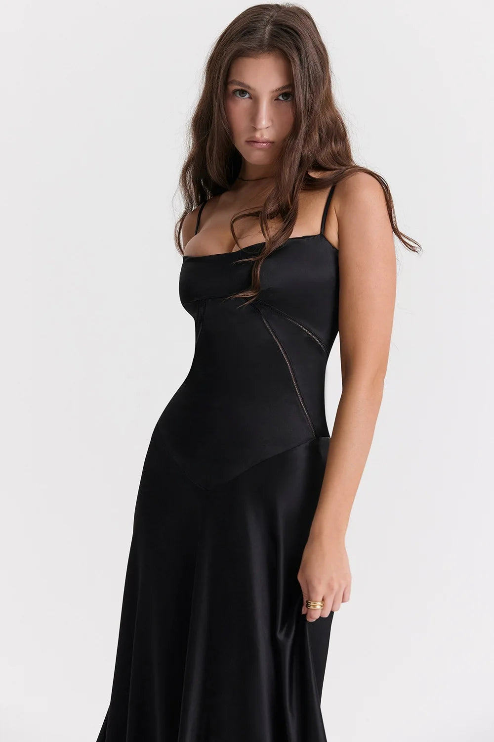 Women's new sexy slip dress slim backless dress long evening dress for women by DERILUJA LLC