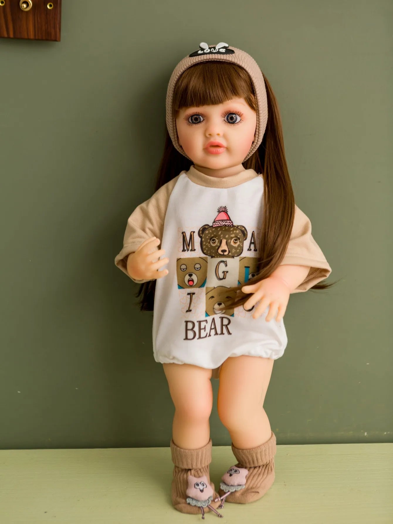 Doll Clothes Reborn Baby Dolls Clothes Dress For 55cm Reborn Doll DIY Handmade Princess Dress Dolls Accessories Kid Toy Gifts by DERILUJA LLC