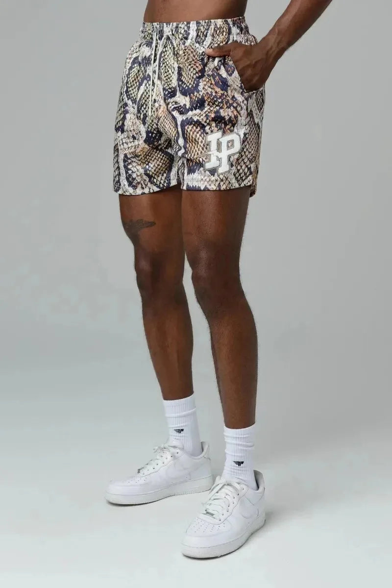 Mens Clothing IP Trend Casual Shorts Summer Fitness Sports Mesh Breathable Quick Dry Short Pants Man Beach Basketball Sweatpants by DERILUJA LLC