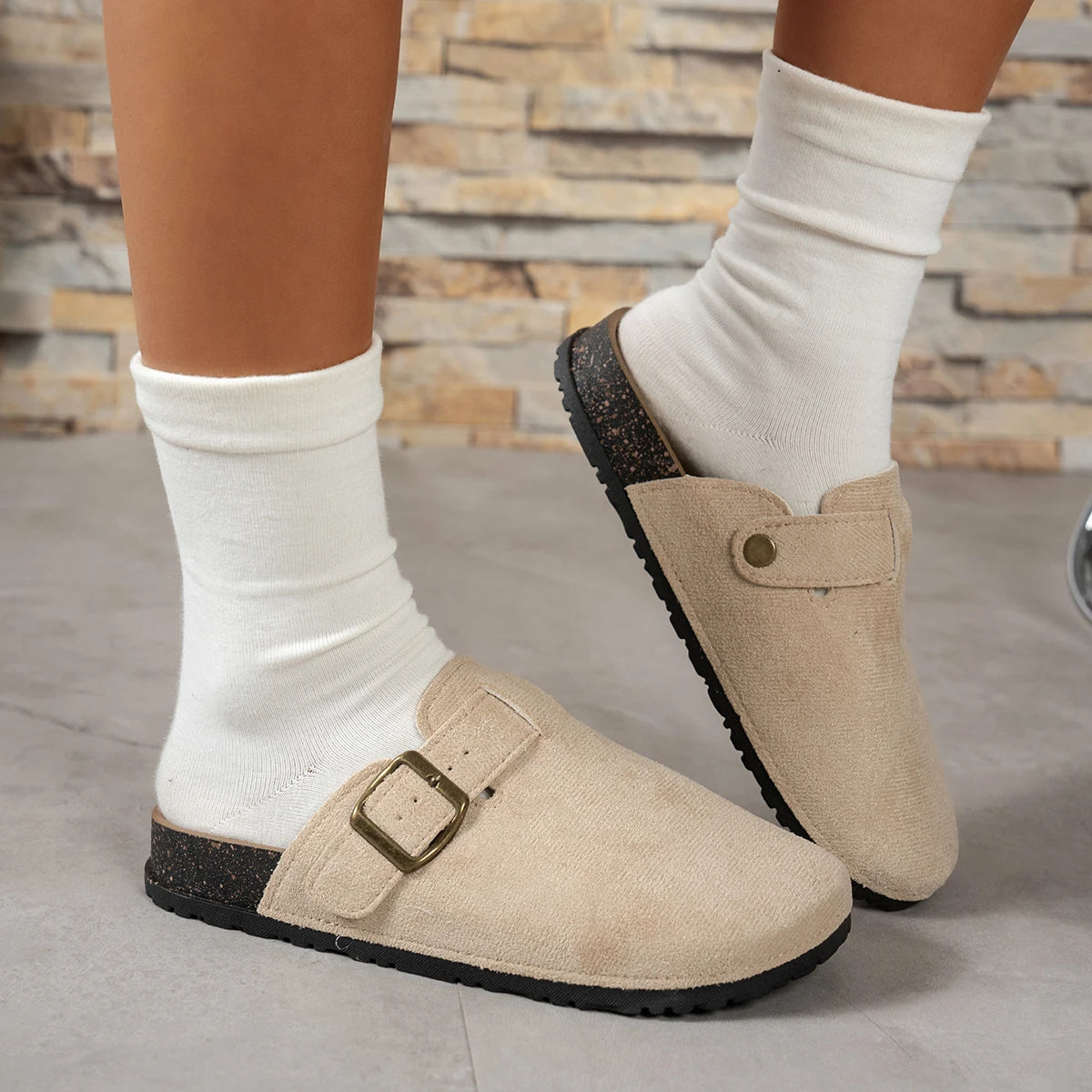 Spring and Autumn Elegant Baotou Sexy Flat Casual Shoes Fashionable Best Selling New Comfortable Plus Size Women's Shoes by DERILUJA LLC