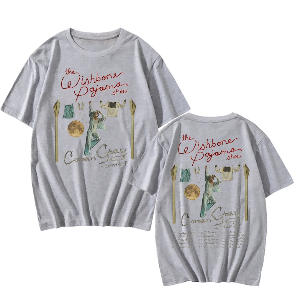 Conan Gray The Wishbone Pajama Show Tour T-shirt 2026 NEW Album Printing Tshirts Cotton Summer Men Women T Shirt Streetwear Male by DERILUJA LLC