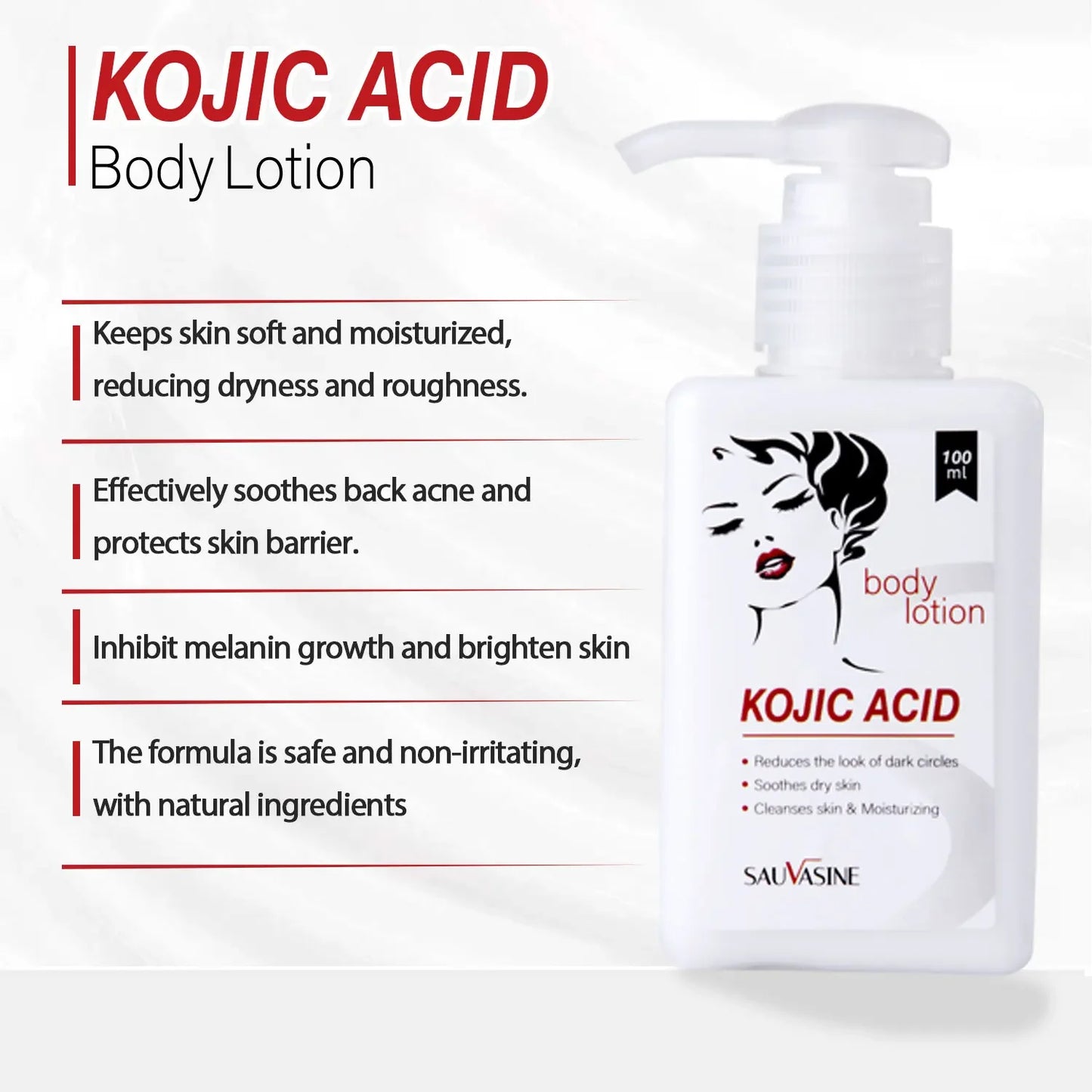 Kojic Acid Soap Kojic Acid Series Set Original Product Face Cream Body Lotion Facial Wash Whitening  Anti Aging Acne Dark Spot