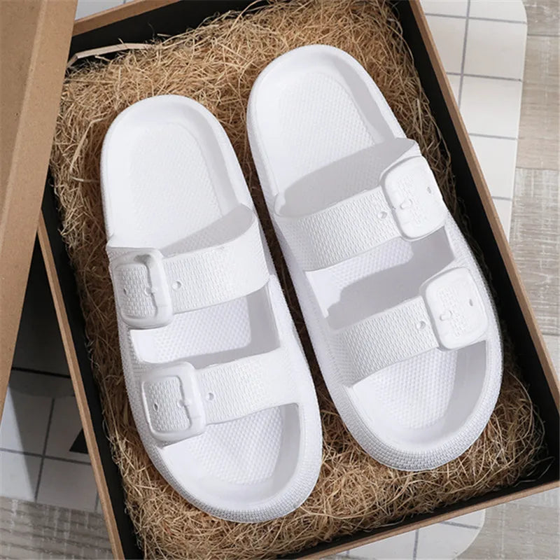 Comwarm New Women's Platform Slippers Outdoor Women's Sandals With Adjustable Buckle Summer Eva Soft Light Women Beach Slippers 2026 by DERILUJA LLC