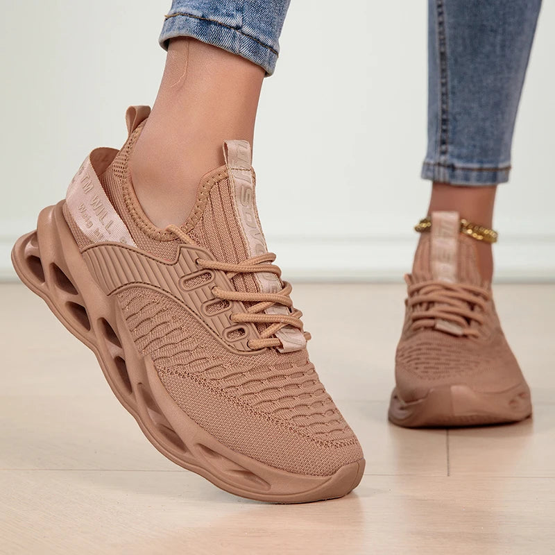 Women Sport Shoes Fashion Platform Sneakers Ladies Spring Winter Flats Running Shoes for Woman Plus Size 43 by Badon Shop LLC