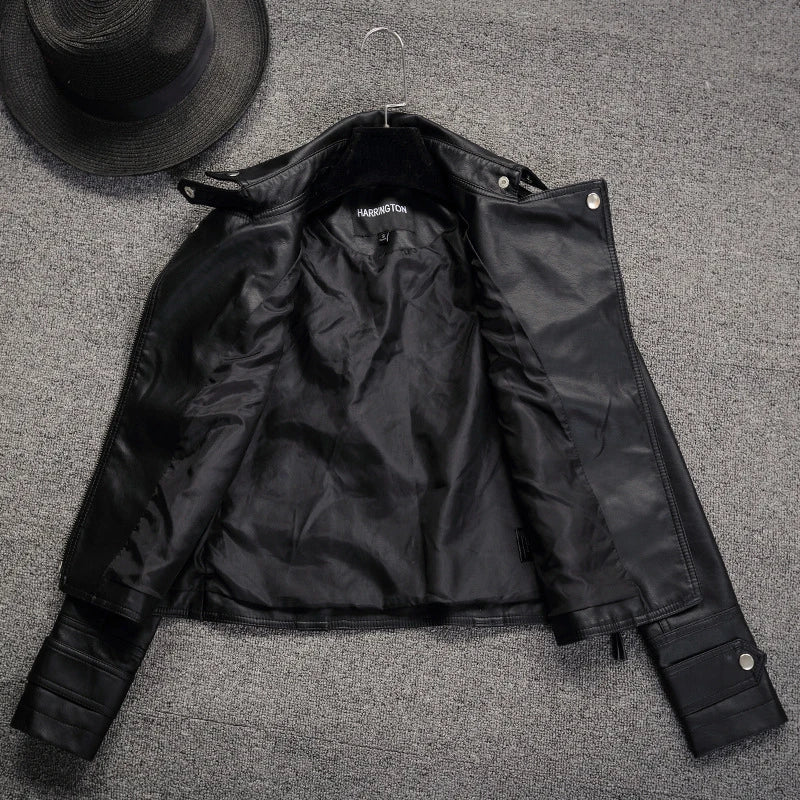 Leather Jacket Casual Wild Coat Goth Winter Coats  women's jacket cho