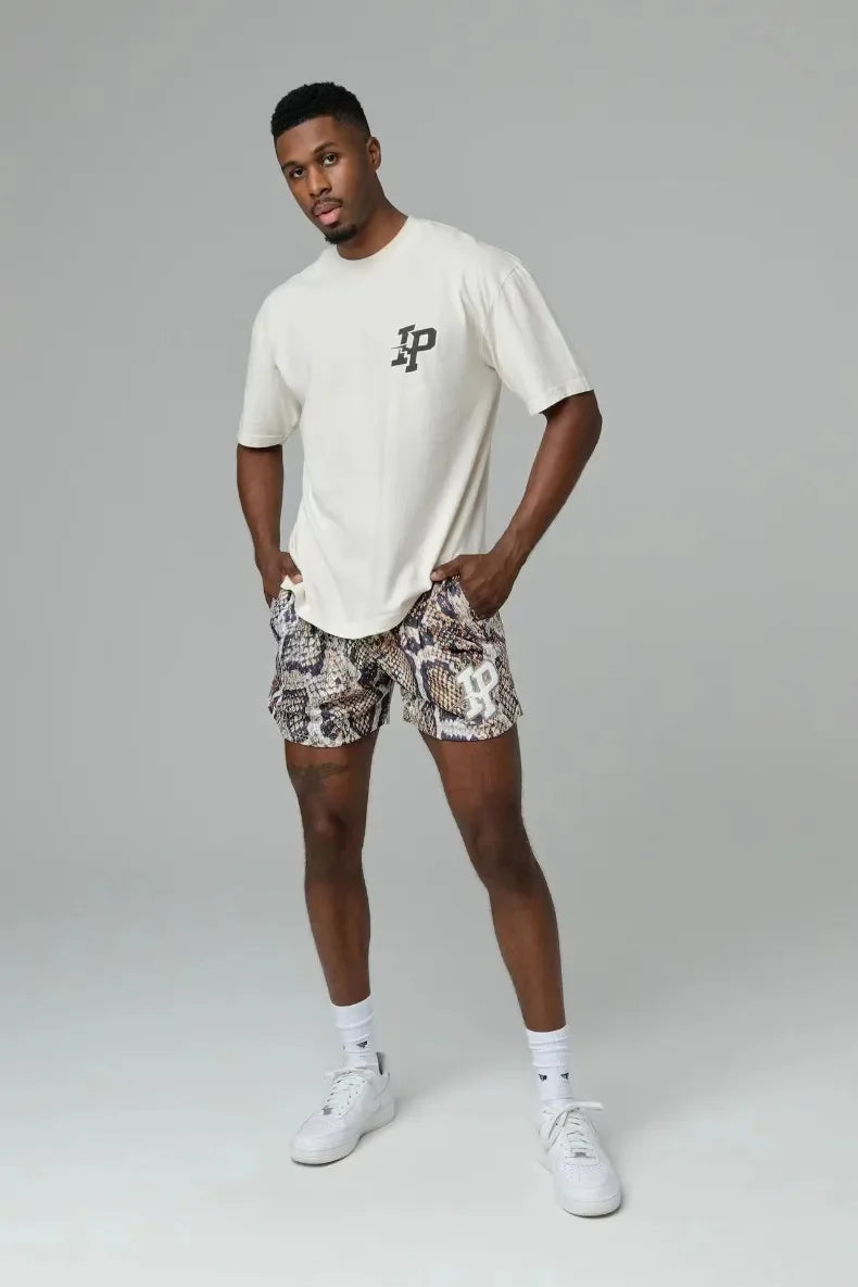 Mens Clothing IP Trend Casual Shorts Summer Fitness Sports Mesh Breathable Quick Dry Short Pants Man Beach Basketball Sweatpants by DERILUJA LLC