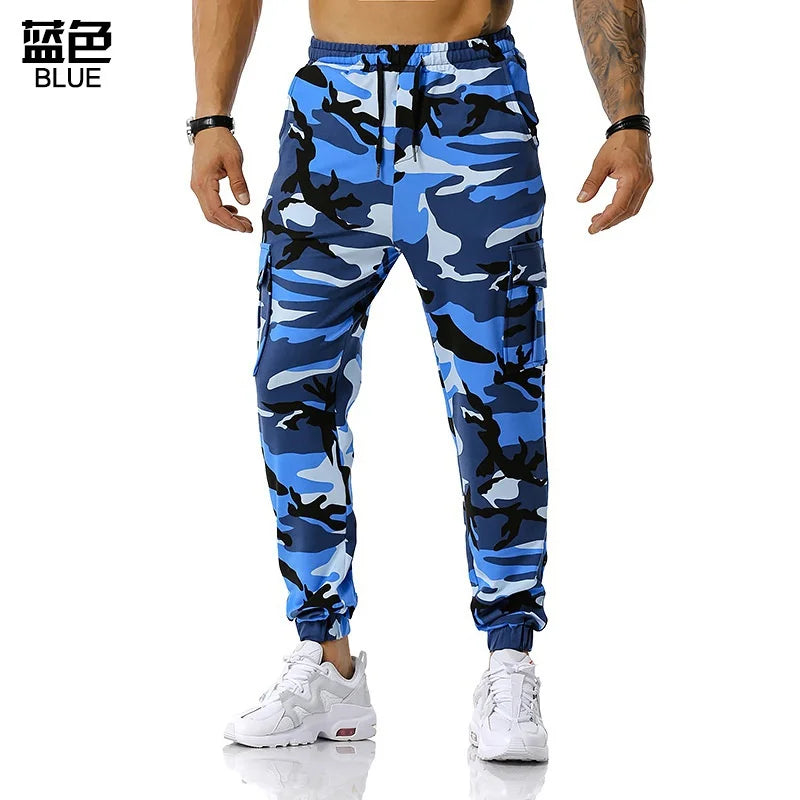 Men's Camo Casual Pants Drawstring Sports Jogging Pants Cargo Pants Sports Streetwear gümrüksüz kargosuz vergisiz ürünler mmm