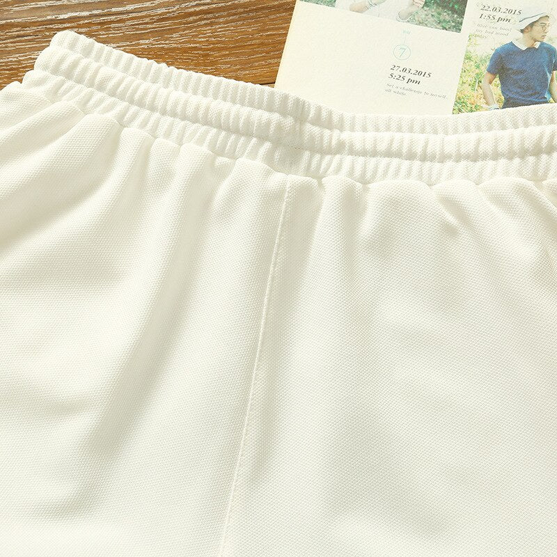 Casual Men's Shorts Outdoor Polyester Running Sports Elastic Waist Five Pants Summer Men's Loose Solid Color Baseball Shorts