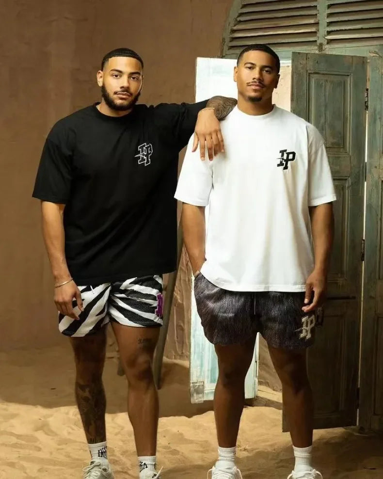Mens Clothing IP Trend Casual Shorts Summer Fitness Sports Mesh Breathable Quick Dry Short Pants Man Beach Basketball Sweatpants by DERILUJA LLC