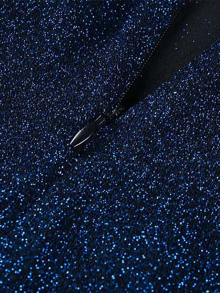 Women Sparkly Off Shouder Off Shouder Bodycon Mini Dress Evening Party Dress Casual Sleeveless Club Party Dresses Vestidos by DERILUJA LLC