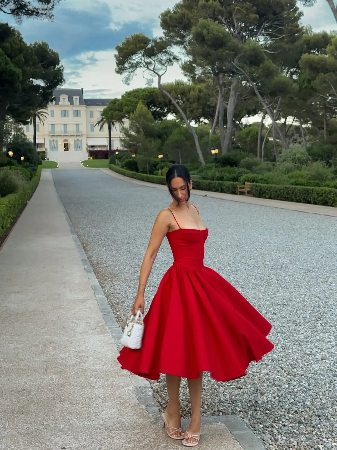 Dress Women Low Waist A-line Midi Holiday Summer Dresses Party Robe 2026 Vestido by DERILUJA LLC