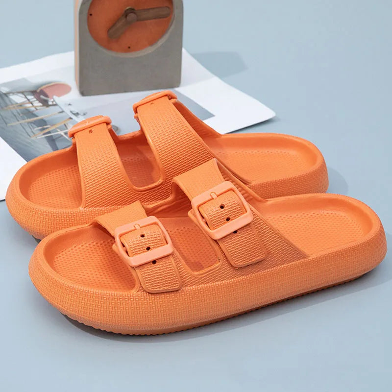 Comwarm New Women's Platform Slippers Outdoor Women's Sandals With Adjustable Buckle Summer Eva Soft Light Women Beach Slippers 2026 by DERILUJA LLC
