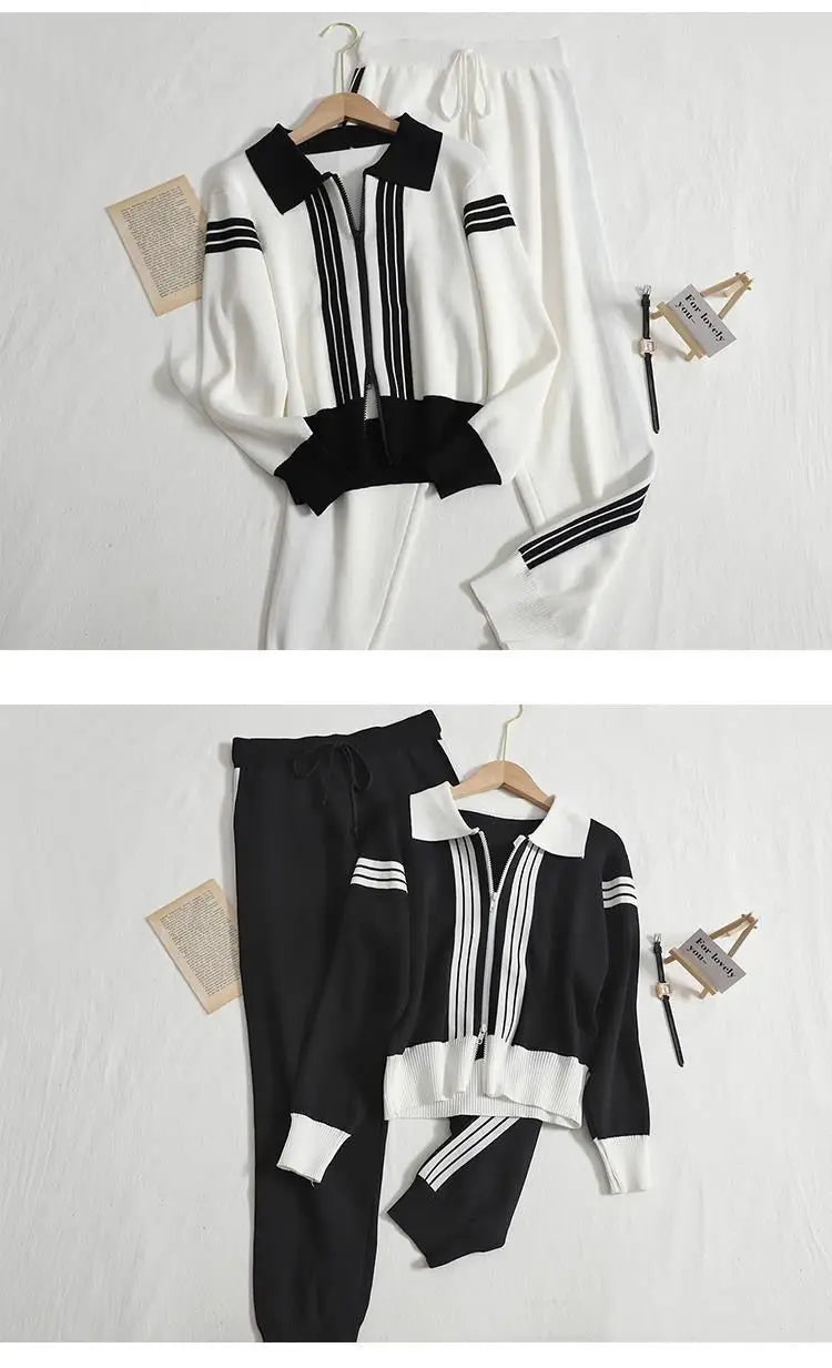 Golf set two-piece sweater golf suit women's sports autumn new tennis pants set breathableWeights women's casual fashion Y2k set T18