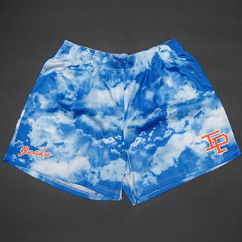 Mens Clothing IP Trend Casual Shorts Summer Fitness Sports Mesh Breathable Quick Dry Short Pants Man Beach Basketball Sweatpants by DERILUJA LLC