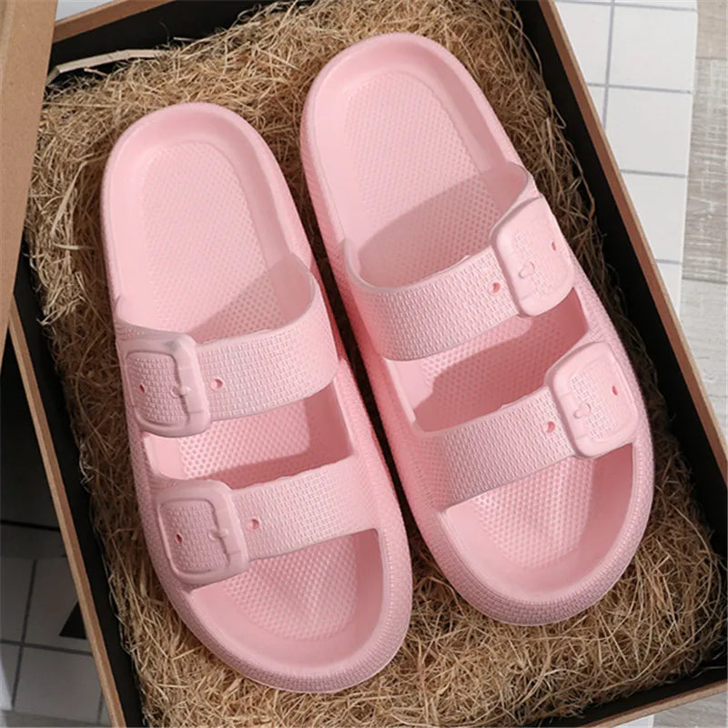 Comwarm New Women's Platform Slippers Outdoor Women's Sandals With Adjustable Buckle Summer Eva Soft Light Women Beach Slippers 2026 by DERILUJA LLC