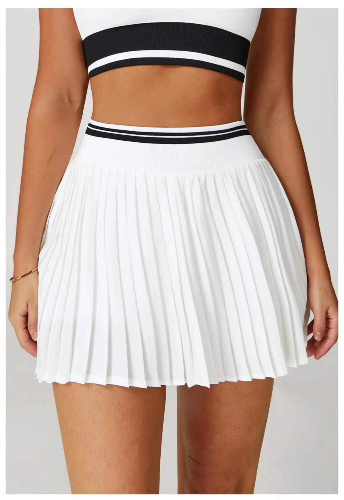 Summer Anti-Glare Tennis Skirts A-line Pleated Yoga Shorts Skirts Women High Waist Sports Fitness Skirt Gym Workout Sportswear by DERILUJA LLC