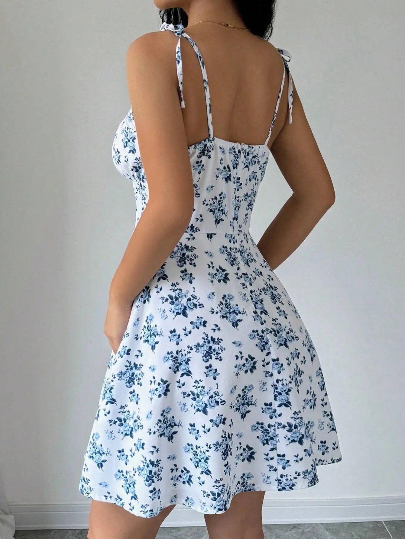 Women's Summer Floral Spaghetti Strap Beach Short Dress,Womens Dresses,Woman Clothing,Woman Clothes,Sundress,New In Dress 2026 by DERILUJA LLC