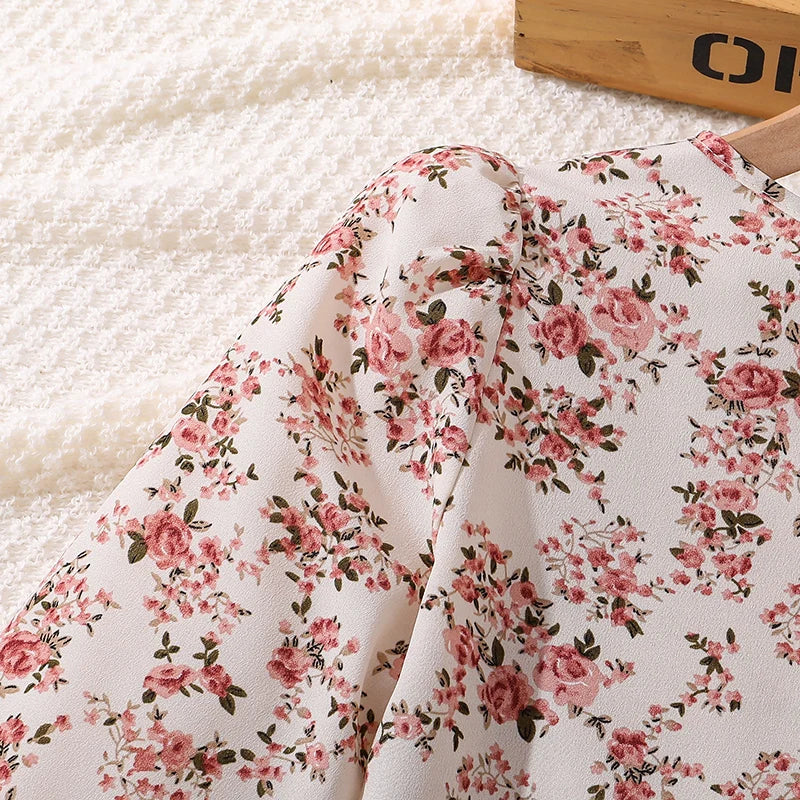 Kids Casual Dress for Girls 2026 New Spring Autumn Teenager Full Printing Long-Sleeved Dress Princess Dress Kids Daily Clothes by DERILUJA LLC