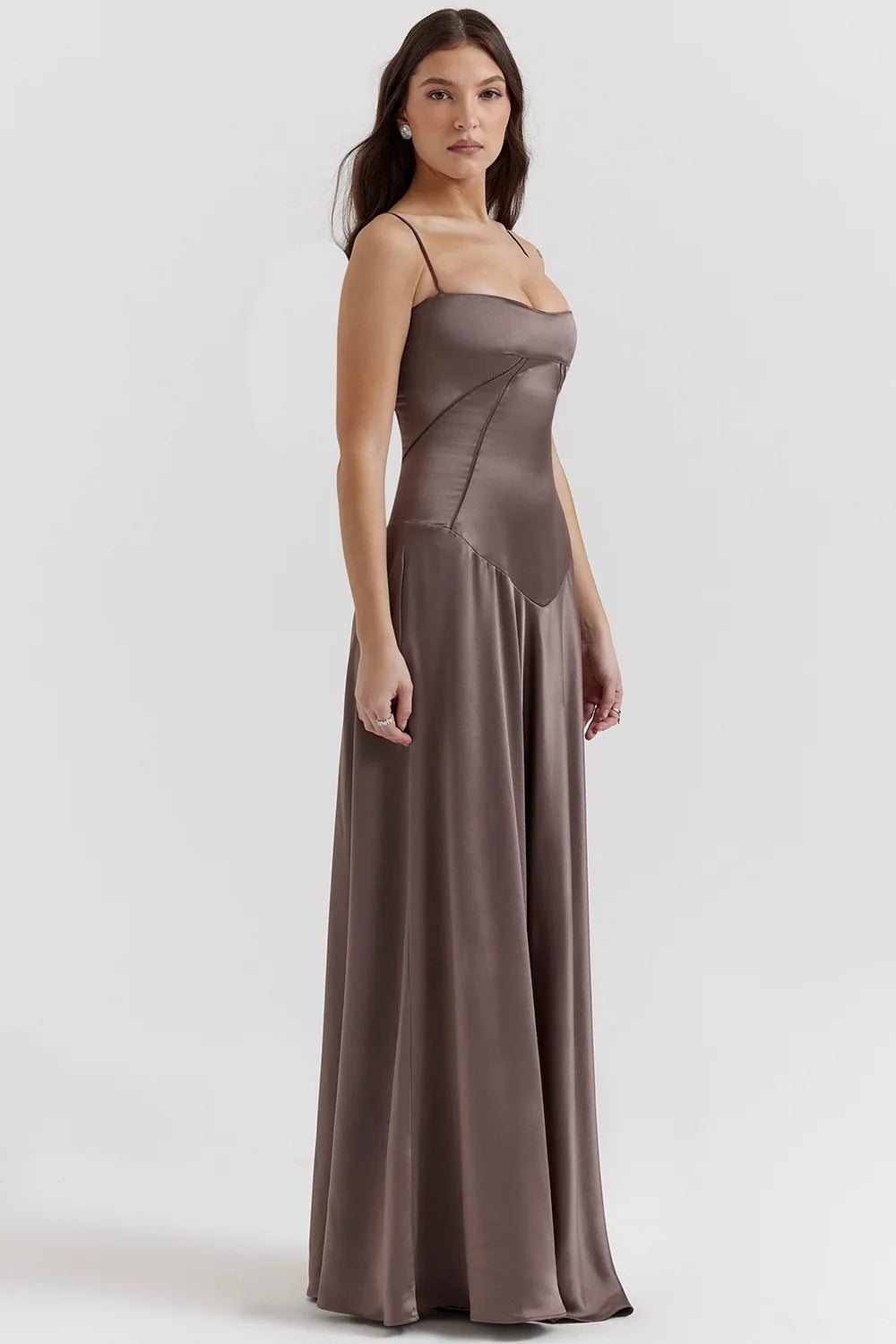 Women's new sexy slip dress slim backless dress long evening dress for women by DERILUJA LLC