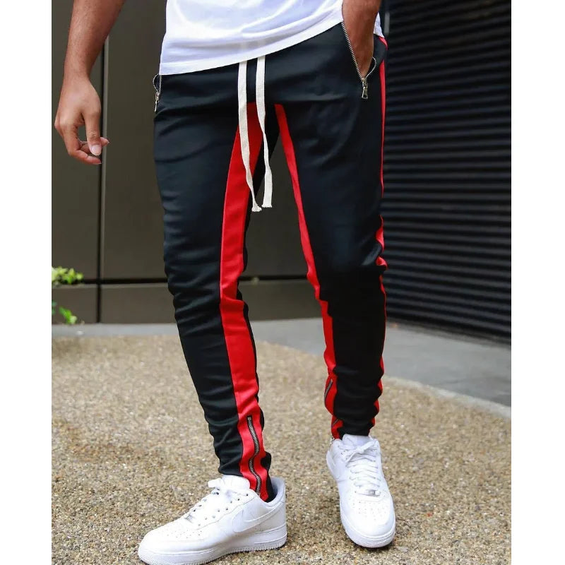 Sports Casual Pants Low Feet Zipper Cotton Summer Casual Men's Sports Pants