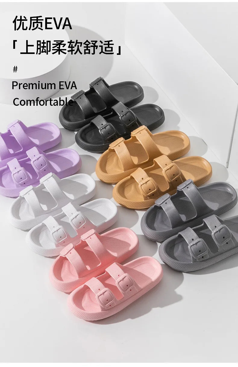 Comwarm New Women's Platform Slippers Outdoor Women's Sandals With Adjustable Buckle Summer Eva Soft Light Women Beach Slippers 2026 by DERILUJA LLC