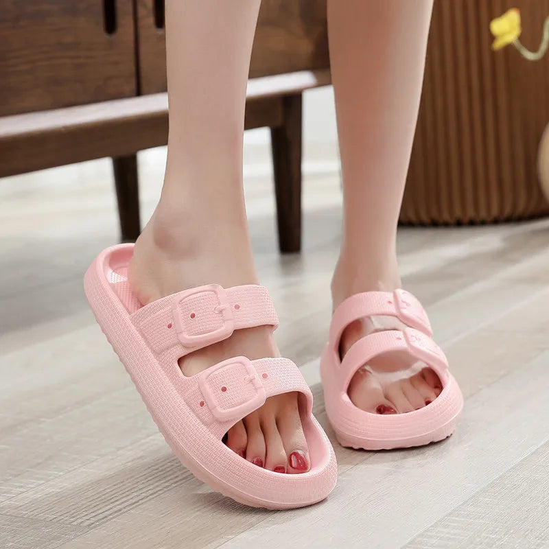 Comwarm New Women's Platform Slippers Outdoor Women's Sandals With Adjustable Buckle Summer Eva Soft Light Women Beach Slippers 2026 by DERILUJA LLC